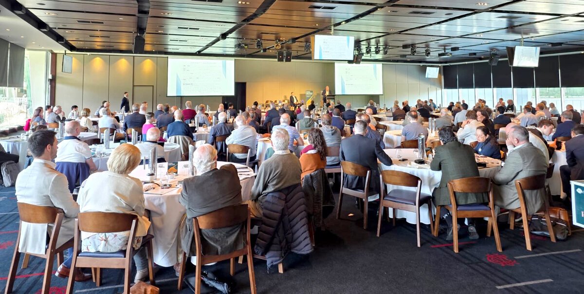 A full room of investors at our 2025 conference