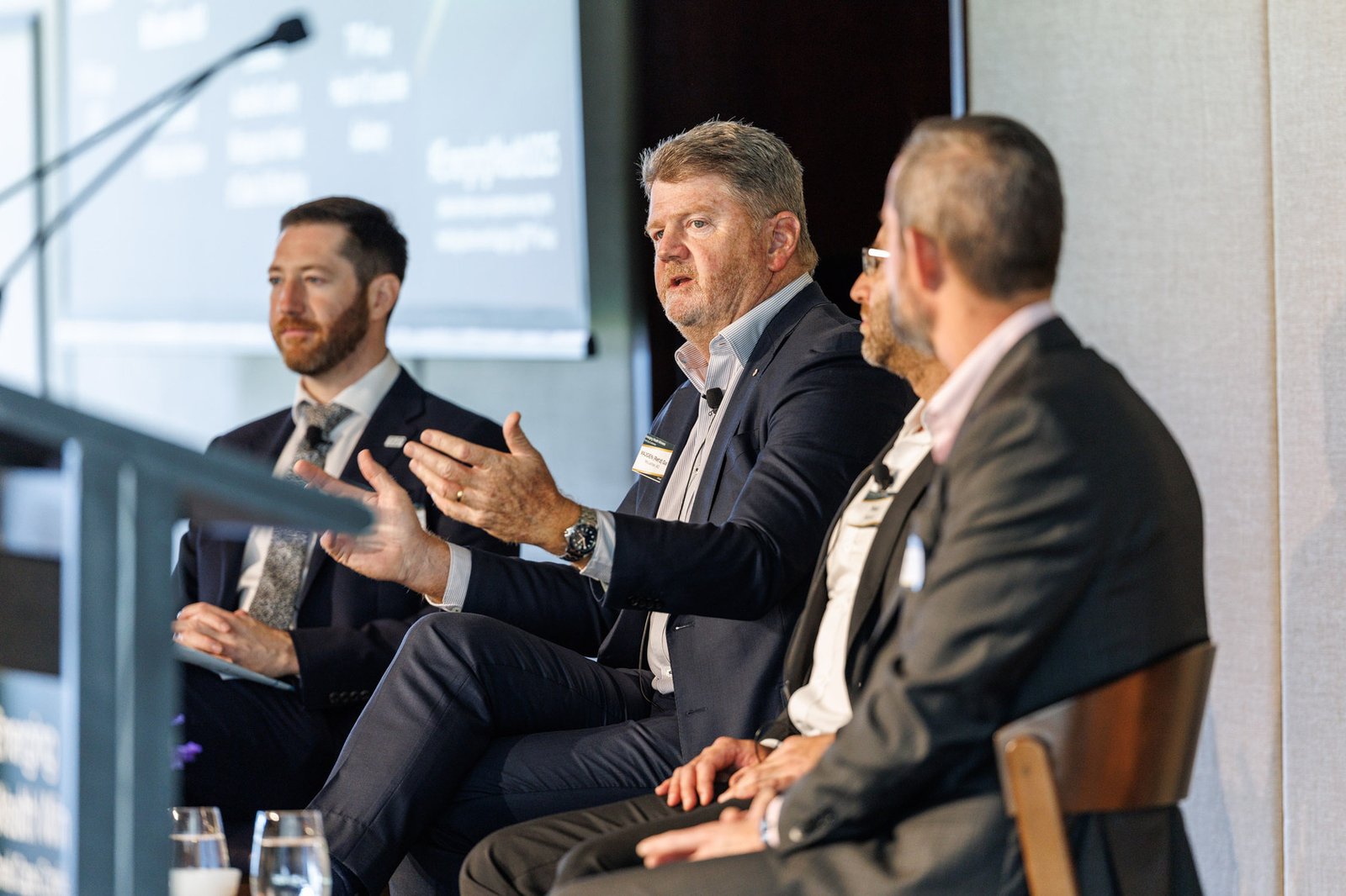 Panel discussion with company leaders